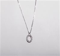 Collana Crivelli Donna Lettere in Oro Diamante 0.06 Ct 234-3620-G - 234-3620-G